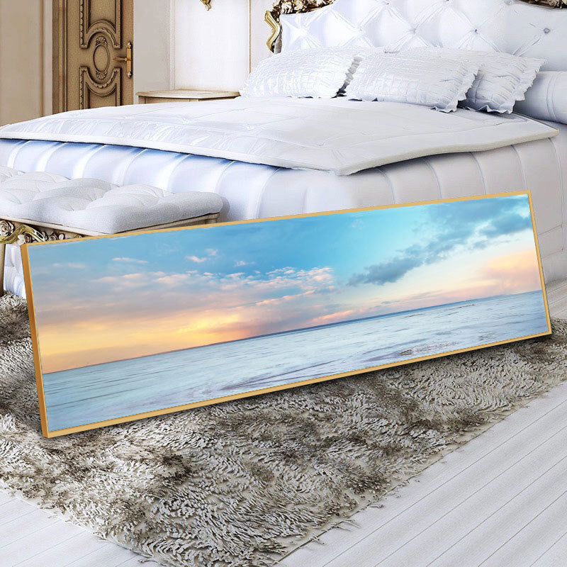 100cm Beach Painting Long Canvas Wall Art Coastal Decor