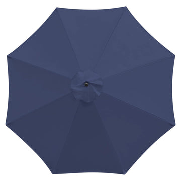 10ft Patio Umbrella Replacement Cover 8 Ribs Outdoor Canopy Blue