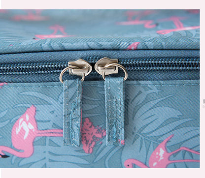 Travel Flamingo Makeup Case Cosmetic Organizer Toiletry Bag Portable