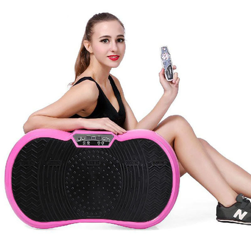 Ultra Slim Full Body Vibration Fitness Machine Platform - Pink