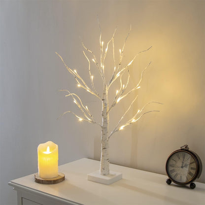 60cm Lighted Birch Tree LED Lamp for Home Decor