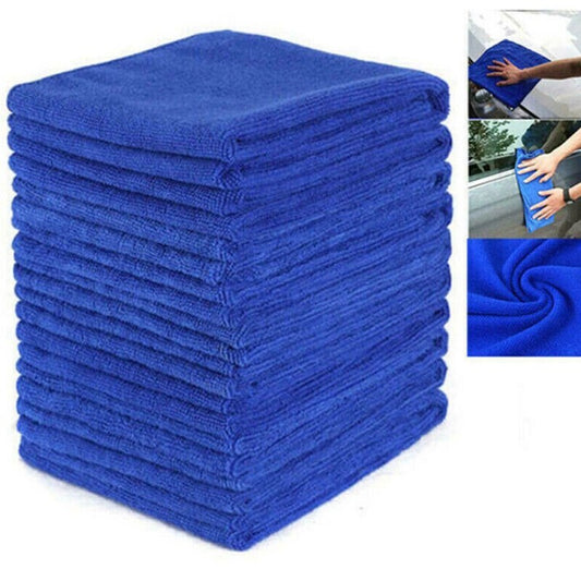 50-Pack Premium Microfiber Cleaning Cloths for Streak-Free Shine