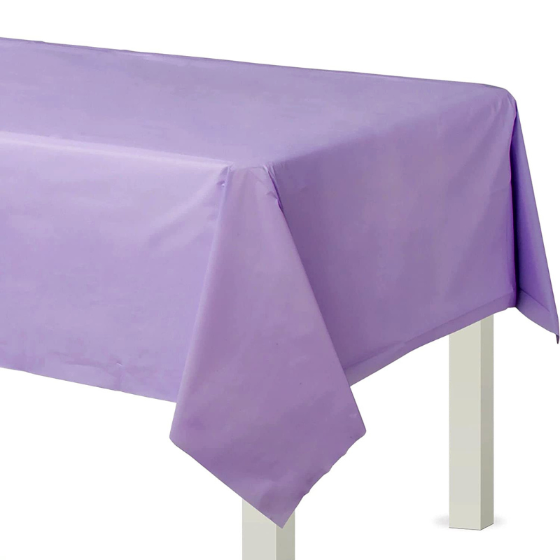 Large Rectangle Party Tablecloth Perfect for Events and Celebrations Purple