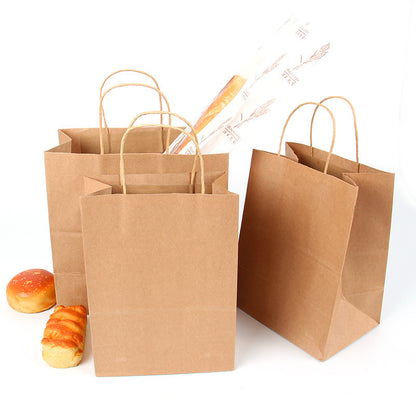 20 Pack Kraft Paper Gift Shopping Bags with Handles Brown