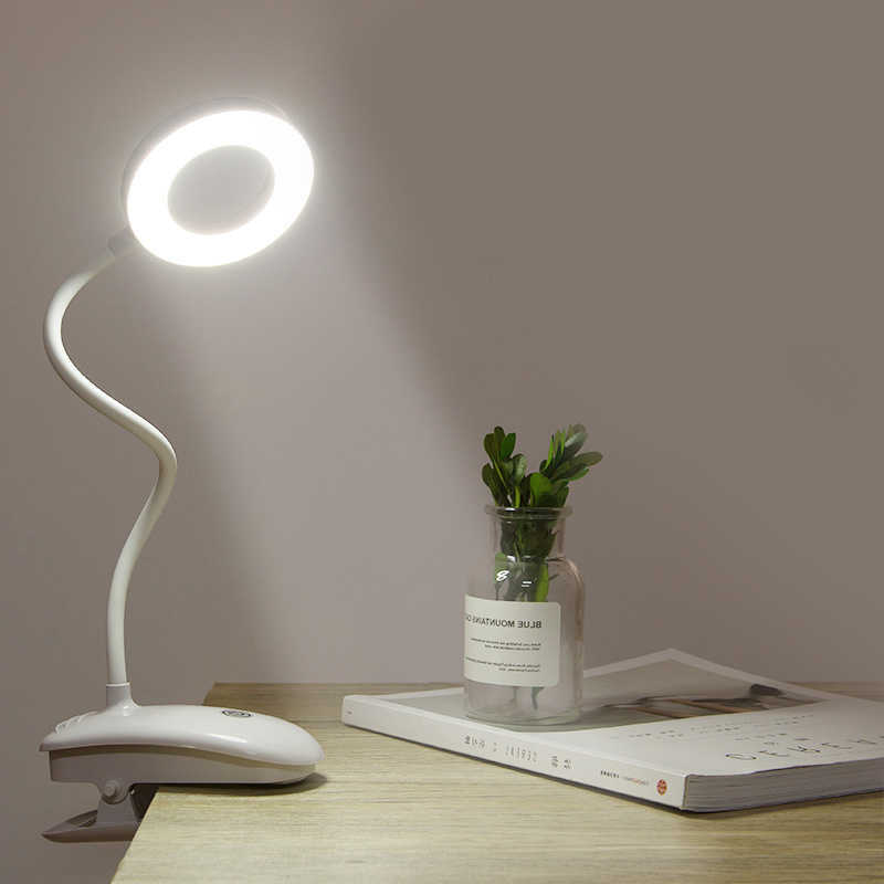 Ultra Bright LED Ring Light Desk Lamp with Adjustable Clip for Perfect Lighting