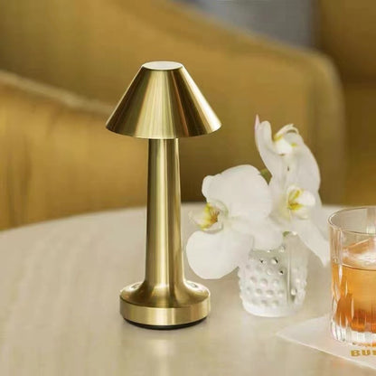 Cordless Touch Sensor LED Table Lamp Gold