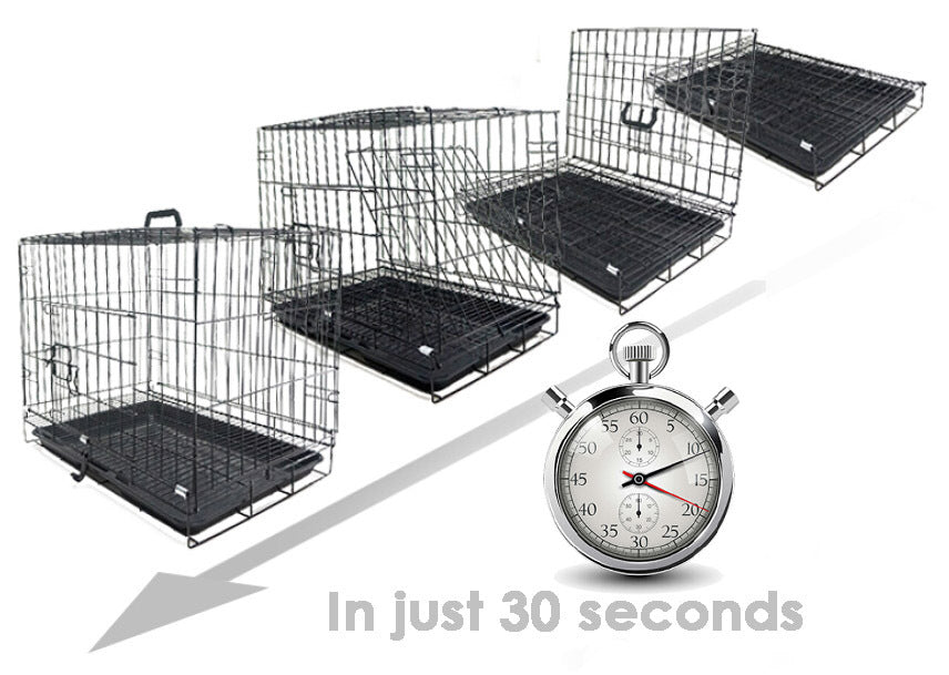 Foldable Metal Wire Pet Dog Cage for Indoor and Outdoor Use