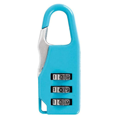 5 Pack Combination Locks for Bags Suitcase Lockers Luggage Padlocks Blue