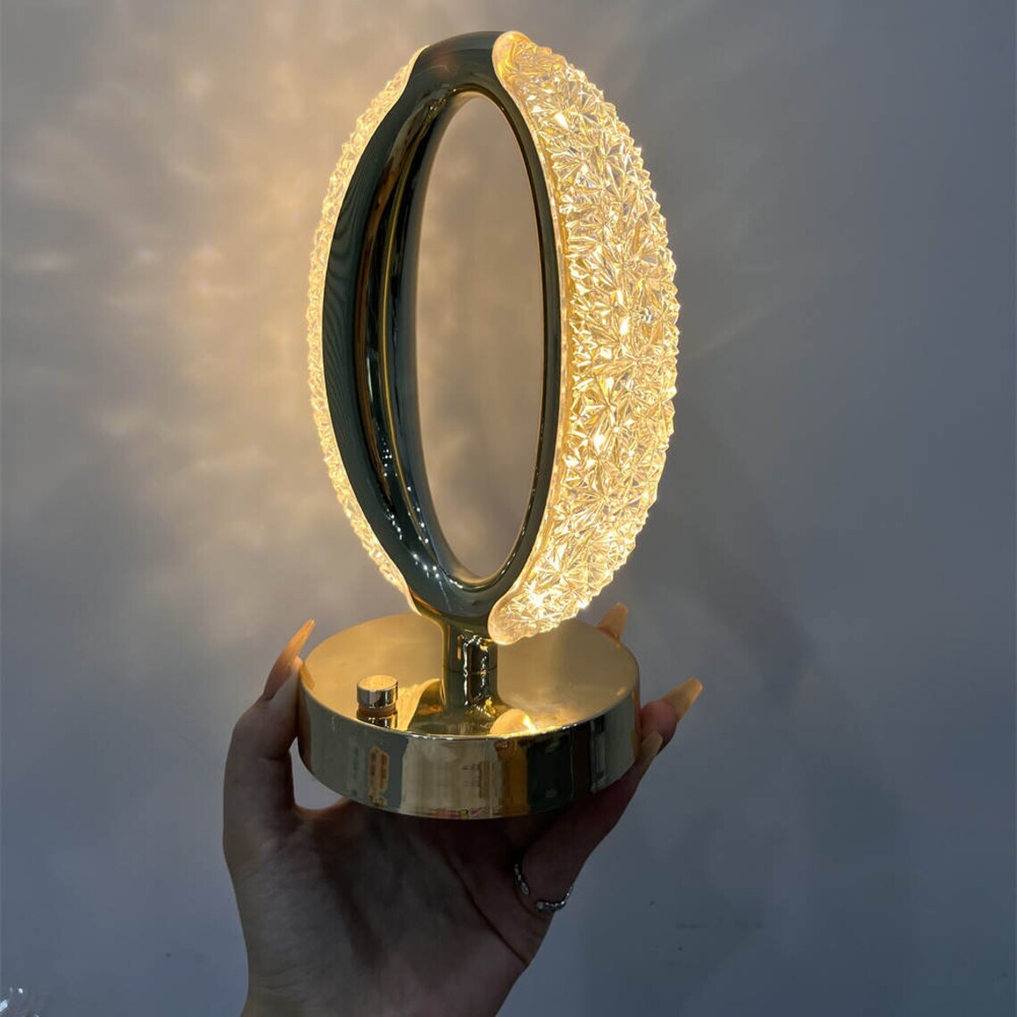 Elegant Crystal LED Table Lamp Night Light for Home Decor