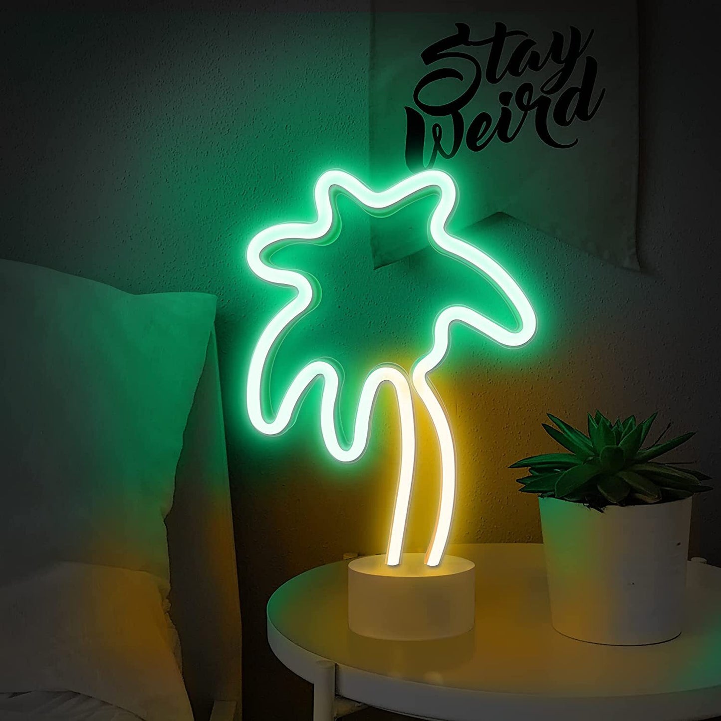 Tropical Palm Tree Neon LED Night Light Lamp for Home Decor