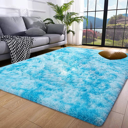 XL Extra Large 300 x 200 Soft Shag Rug Blue