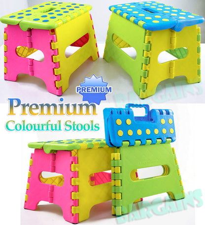 Kids Foldable Step Stool for Easy Storage BLUE