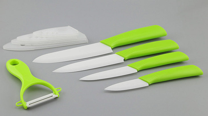 Ultra Sharp 6 Piece Ceramic Knife Set for Precision Cutting Black