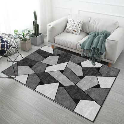 160 x 120 Rock Rug Stylish Design Easy-Clean Comfort Carpet Mat