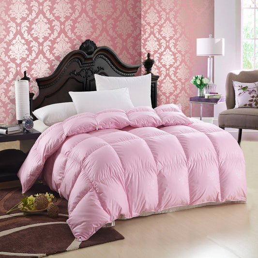 150cm Microfiber Quilt Doona Blanket Soft and Cozy Pink