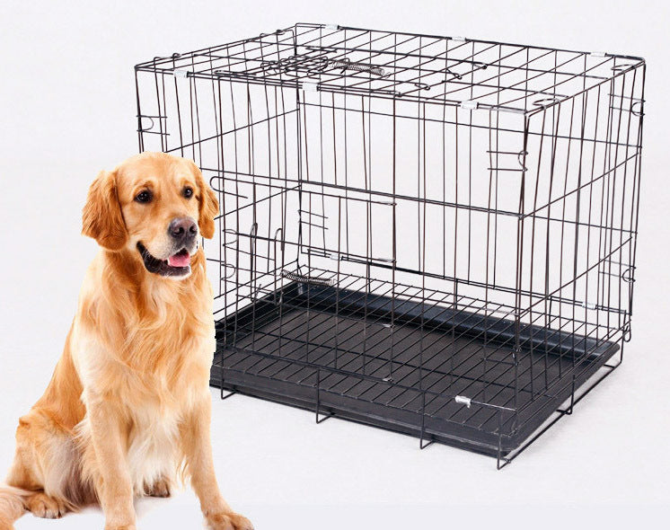 Foldable Metal Wire Pet Dog Cage for Indoor and Outdoor Use