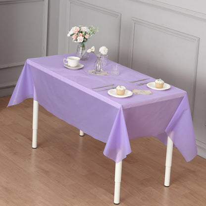 Large Rectangle Party Tablecloth Perfect for Events and Celebrations Purple