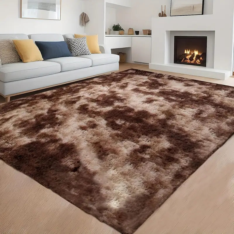 300 x 200 XL Soft Cozy Shag Rug Chocolate Mocha