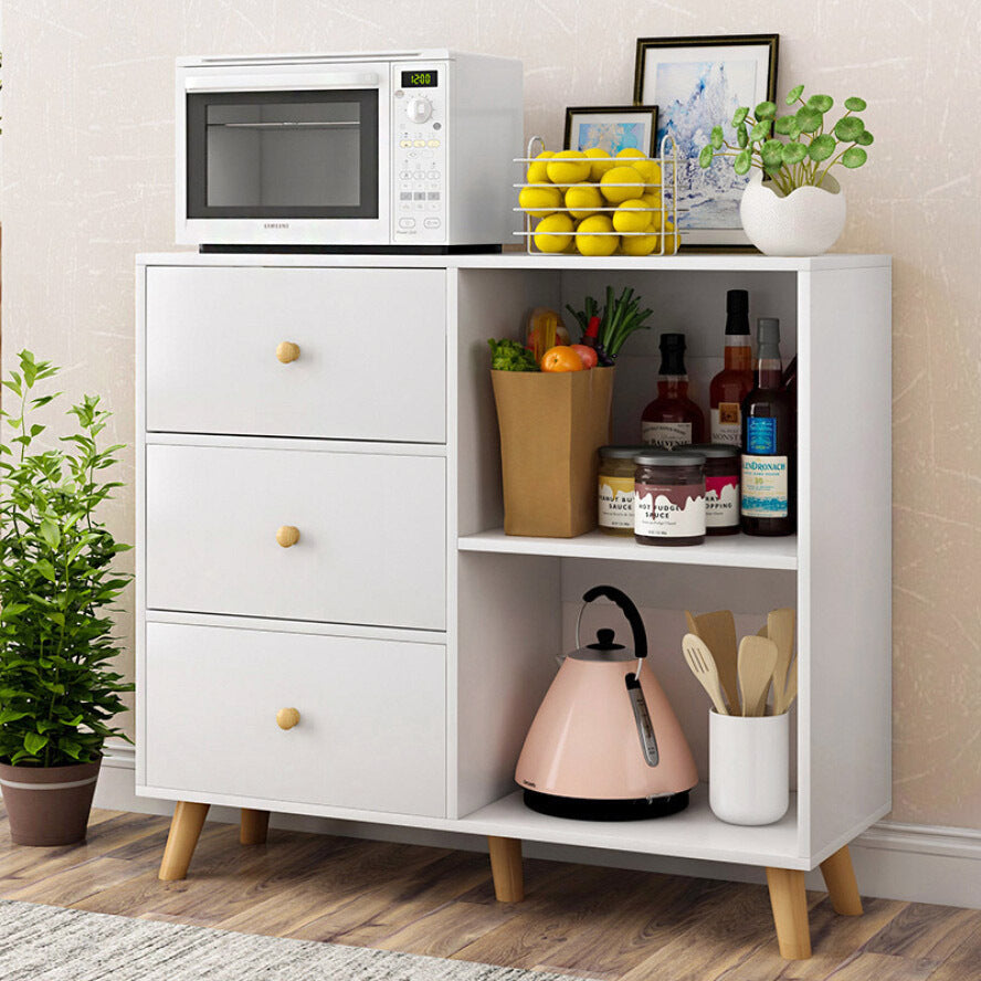 Spacious Storage Sideboard Cabinet with Drawers White