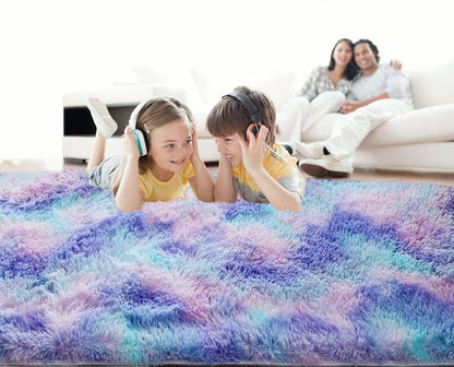 XL 300 x 200 Dreamy Shag Rug Soft and Cozy Purple