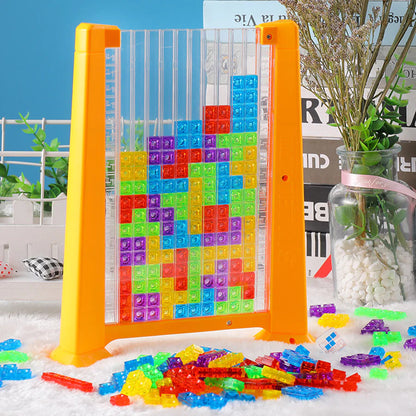 3D Tetris Puzzle Board Game Toy Set for Kids and Adults