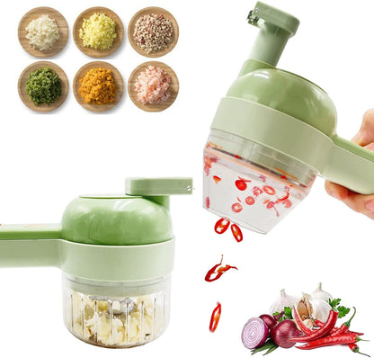 Handheld Electric Vegetable Cutter Set Kitchen Slicer Chopper Food Grinder