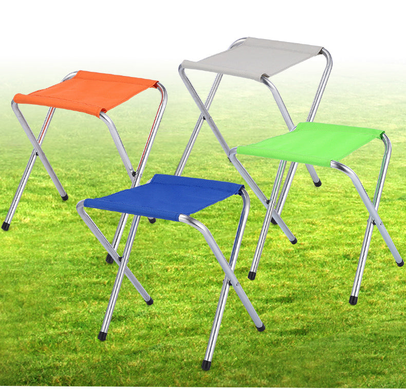 Compact Folding Camping Stool for Indoor Outdoor Use Blue