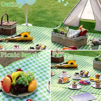 2m x 1.5m Large Foldable Waterproof Outdoor Picnic Blanket Camping Beach Mat Green