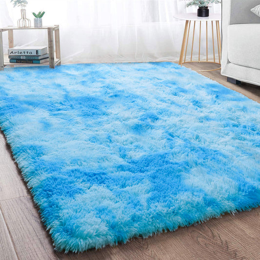 XL Extra Large 300 x 200 Soft Shag Rug Blue