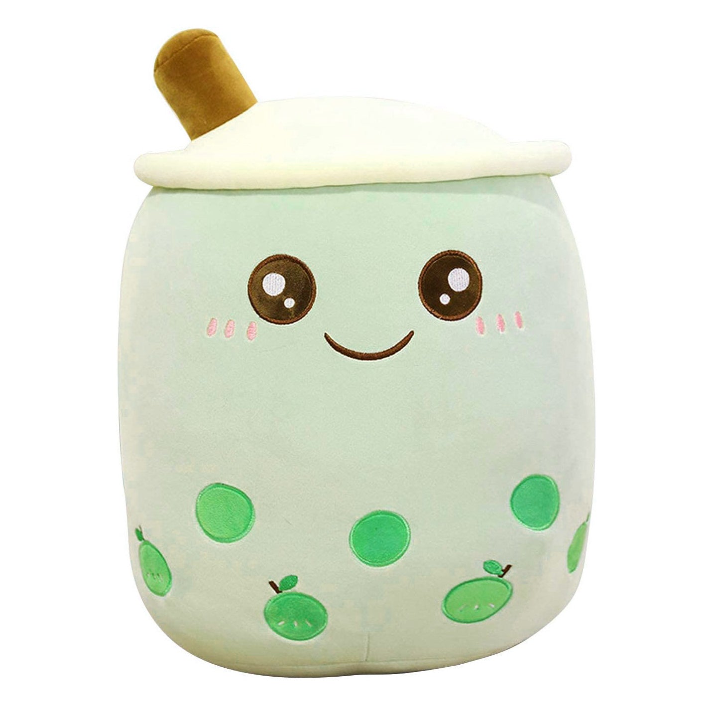 40cm Adorable Bubble Tea Plush Toy Boba Pillow Cushion Green