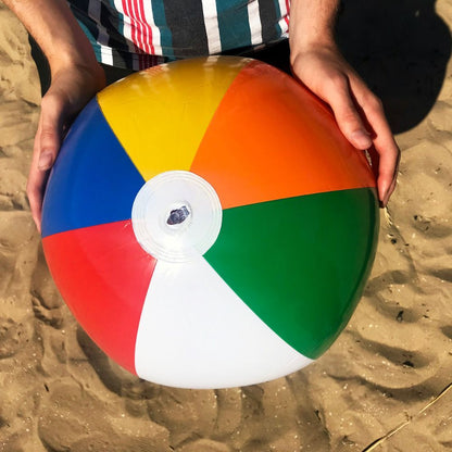 Giant Inflatable Rainbow Beach Ball Fun Outdoor Pool Game Toy