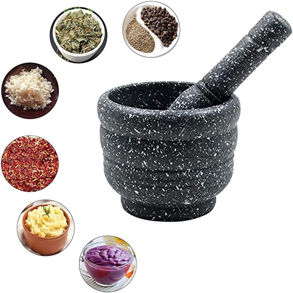 Multifunction Garlic Masher Bowl Set for Grinding and Mashing