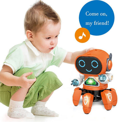 Dancing Robot Toy for Kids Interactive Fun White