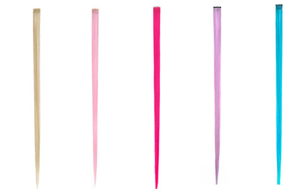 Vibrant Clip In Hair Extension Highlight Fuchsia Pink