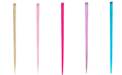 Vibrant Clip In Hair Extension Highlight Fuchsia Pink