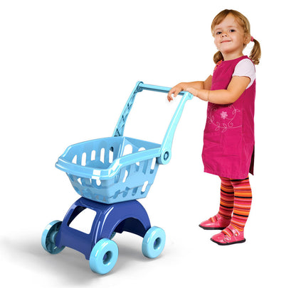 Kids Supermarket Shopping Trolley Toy Red