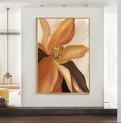 60cm x 80cm Elegant Floral Painting Framed Canvas Wall Art