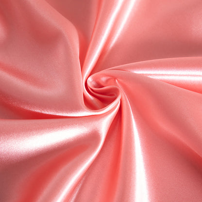 Double Silky Satin Bed Sheet Set Luxurious Softness Rose Gold