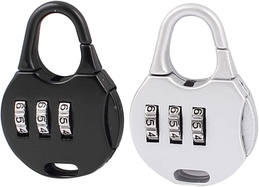 Secure Combination Lock for Luggage and Suitcases Black