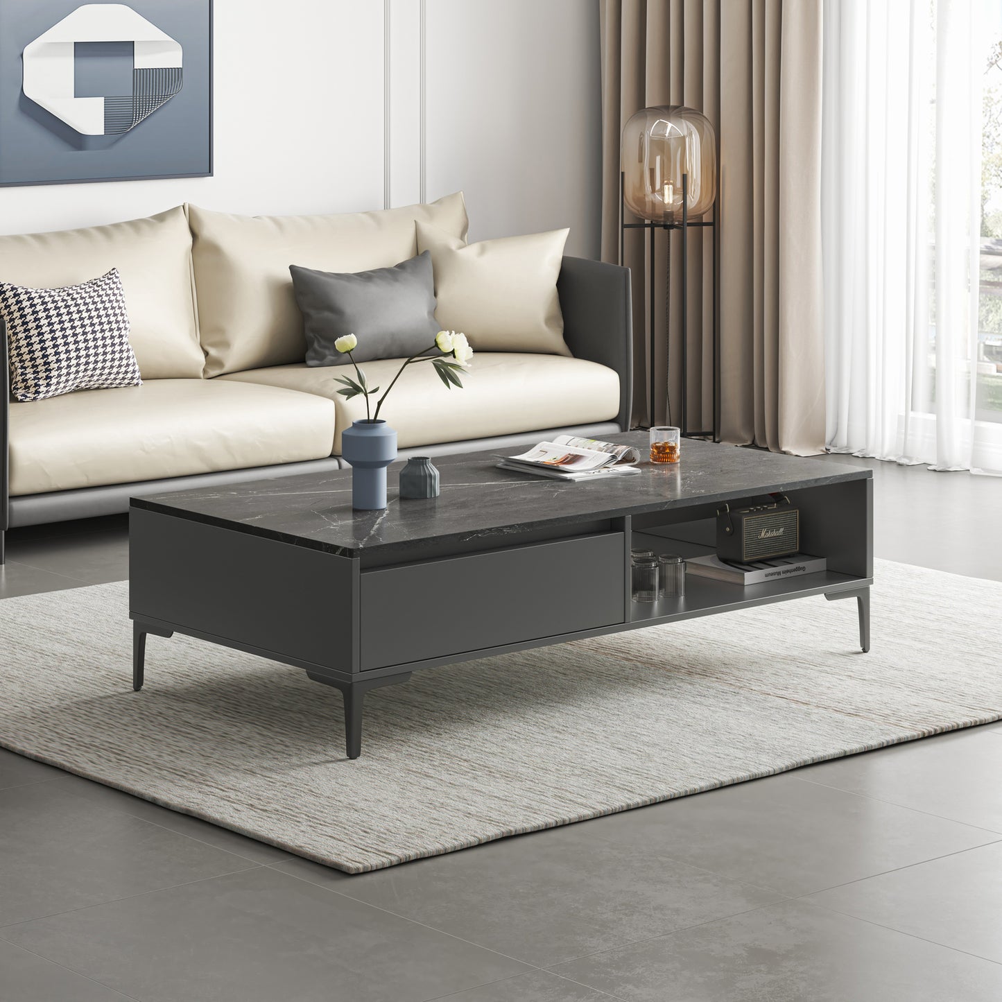 Miro Modern Coffee Table with Hidden Storage