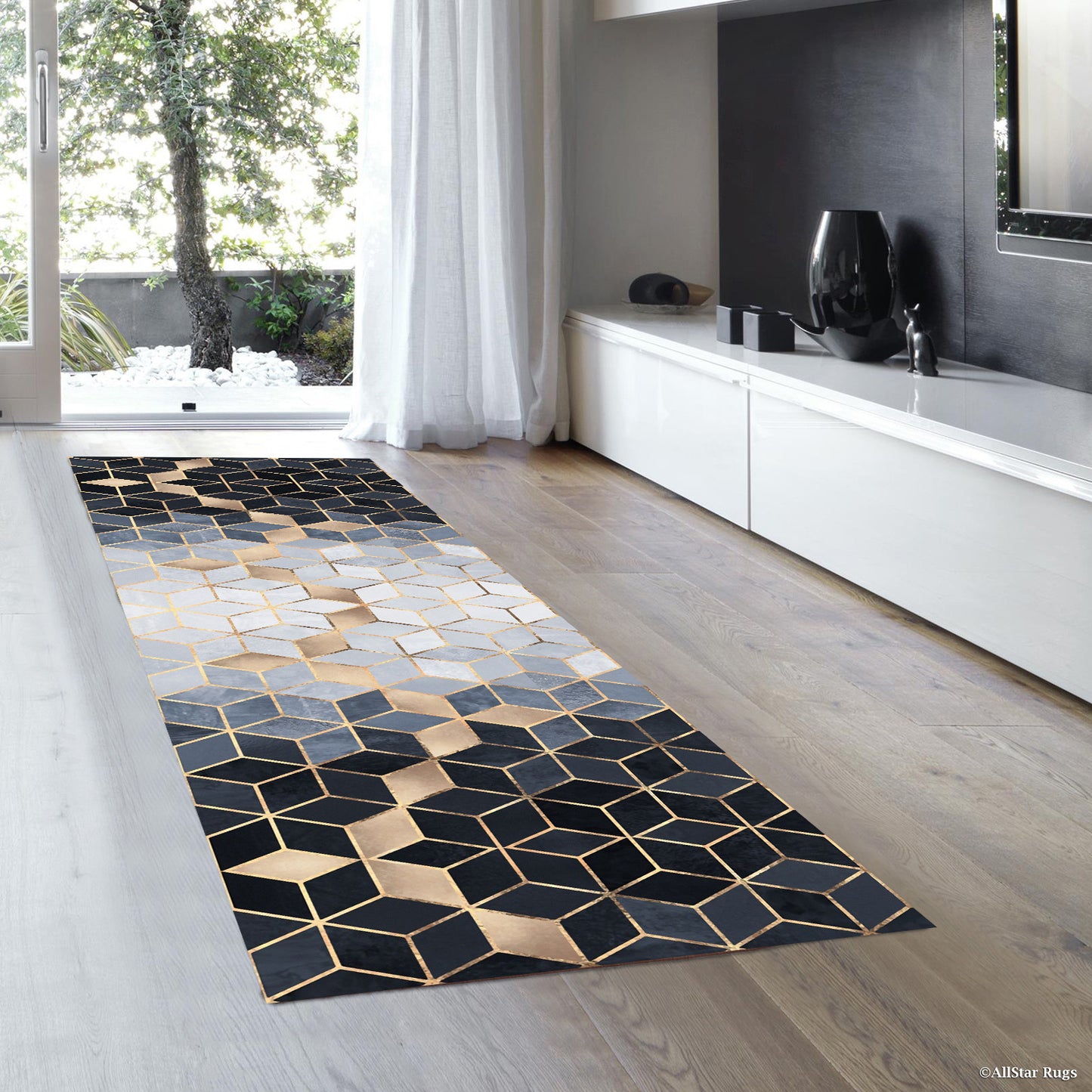 60 x 200 Elegant Non-Slip Hallway Runner Rug for High Traffic Areas