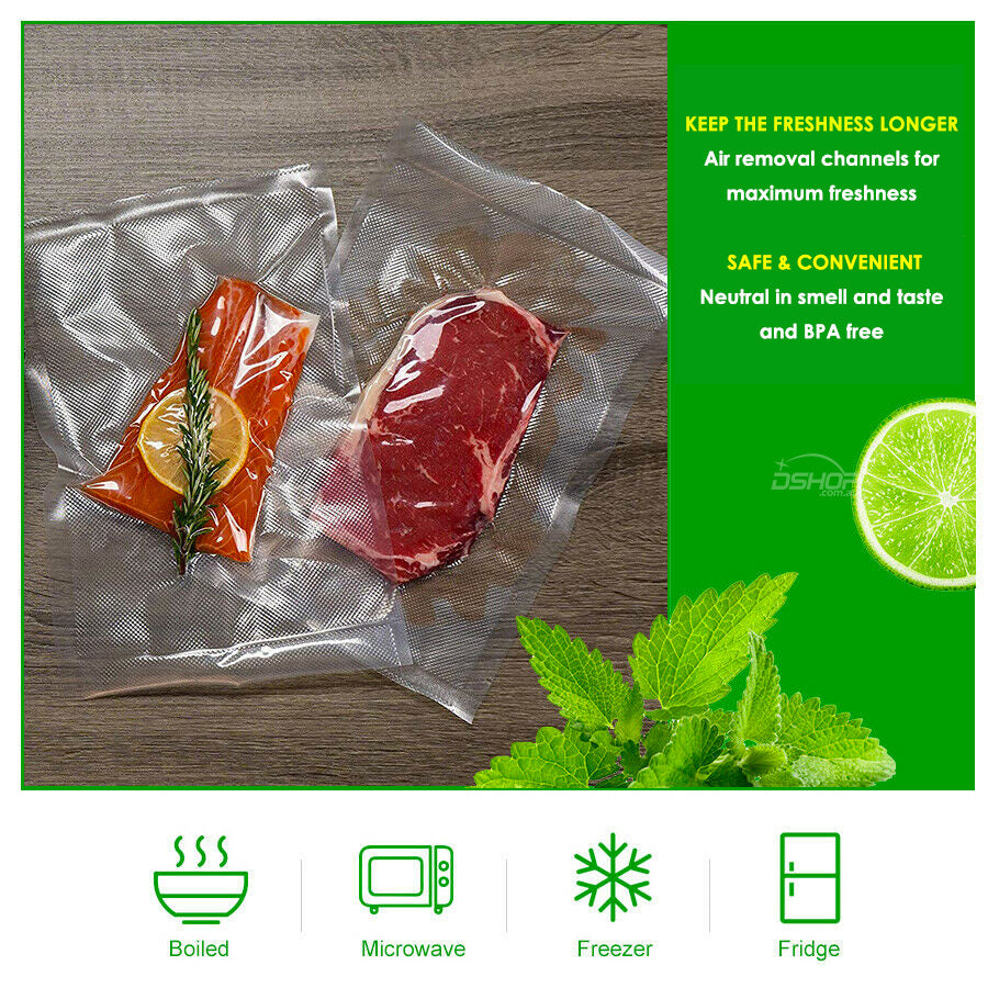 5m Large Vacuum Sealer Bags Food Storage Saver Seal Bag Roll 28 x 500cm