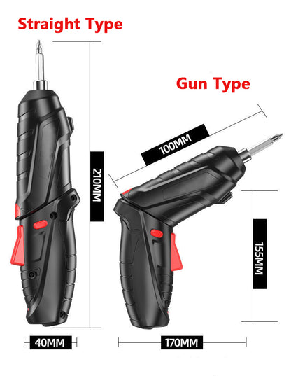 15 PC Cordless Electric Screwdriver Set with Accessories for Home and DIY Projects