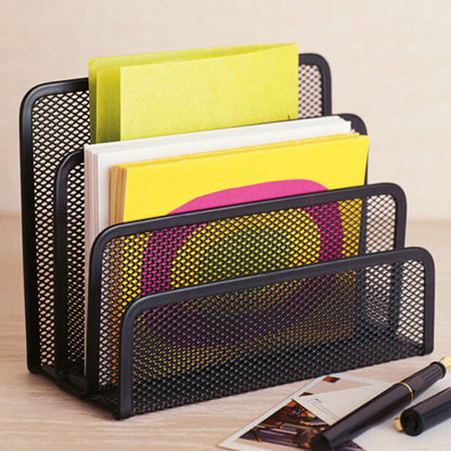 3-Tier Office Document Magazine Envelope Holder Desk Organizer