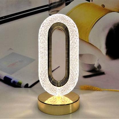 Elegant Crystal LED Table Lamp Night Light for Home Decor