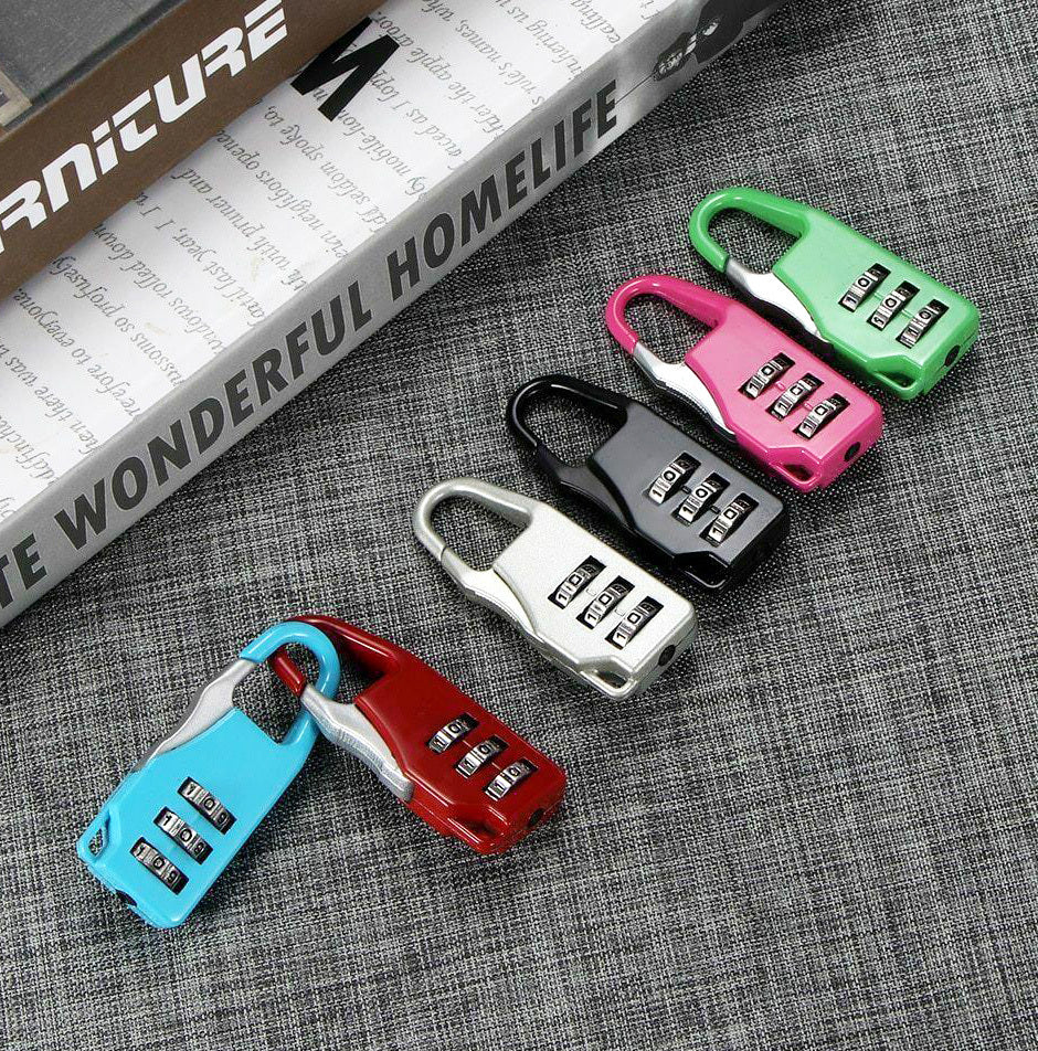 Secure Travel Combination Lock for Bags Suitcase Lockers Luggage Blue