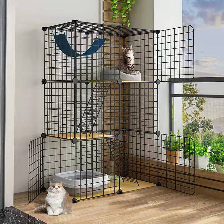 Large Pet Home Cat Cage Metal Wire Kennel Playpen Exercise Crate for Pets