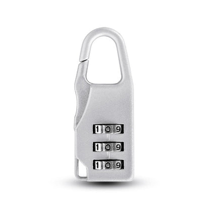 5 Pack Combination Locks for Suitcase Luggage Padlocks Silver