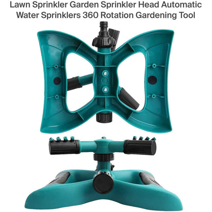 360-Degree Auto Rotating Garden Sprinkler 30-Feet Watering Tool for Lawns and Gardens