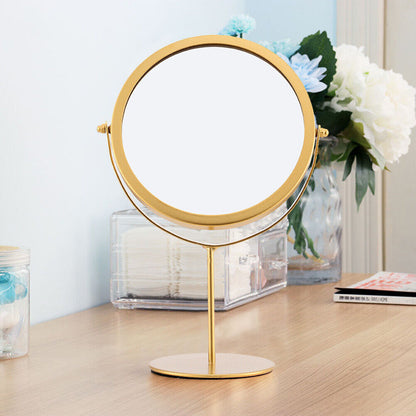 360-Degree Rotating Vanity Mirror for Makeup and Dressing Gold